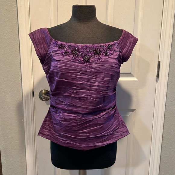 Women’s purple formal blouse size XL - Picture 1 of 11